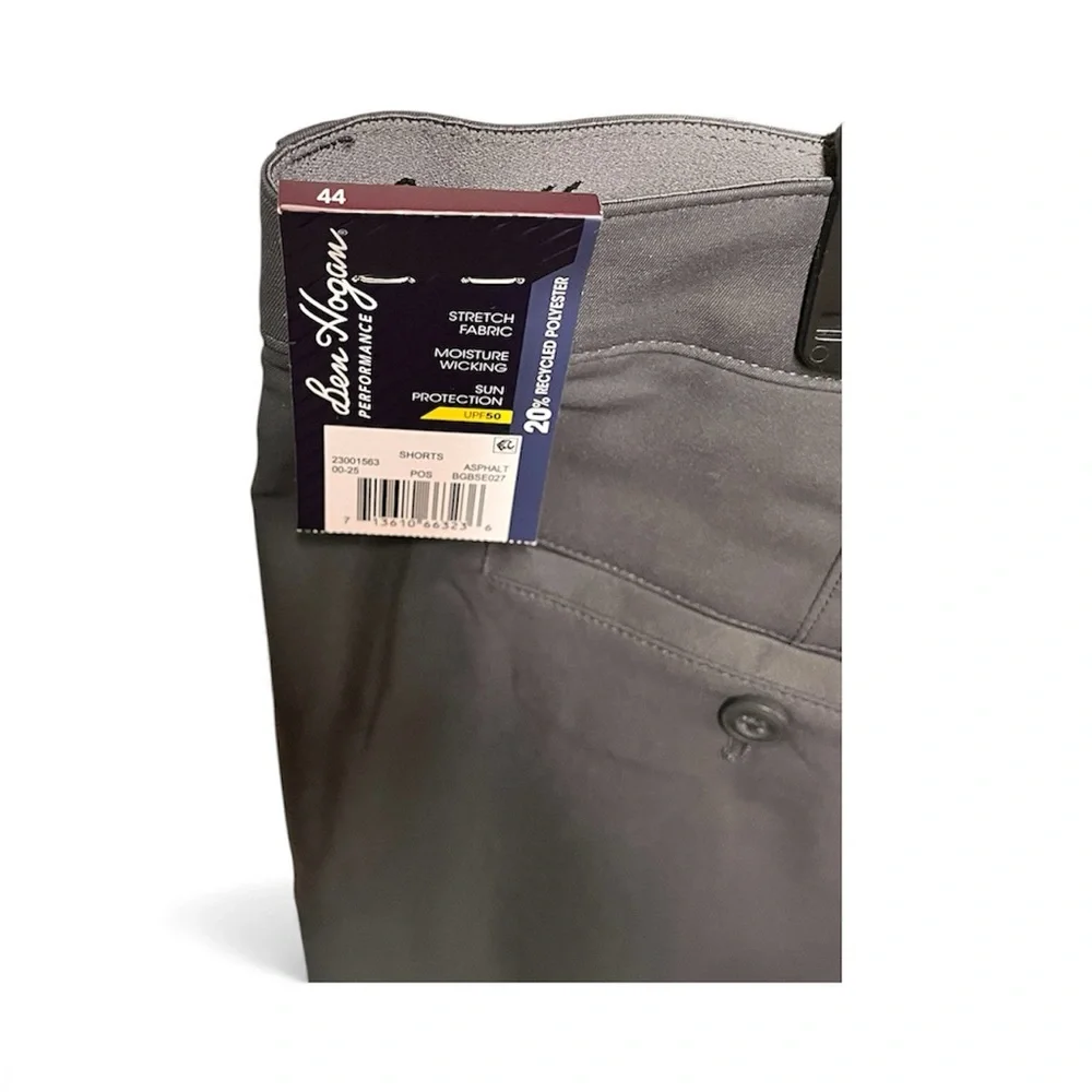 Ben Hogan Men's Stretch Golf Shorts Active Waistband 9" Inseam 44 Waist Gray NEW - Picture 7 of 8